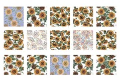 Watercolor Sunflower Clipart PNG Product Image 3