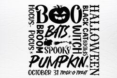 Halloween Word Art SVG Product Image 4