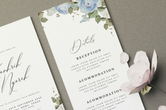 beautiful wedding card invitation set with roses flower Product Image 4