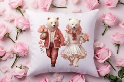 Valentines Day Bear Sublimation Clipart, Valentines Day PNG Product Image 4