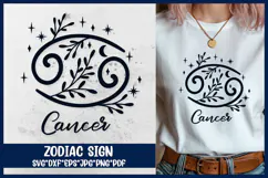 Cancer Zodiac Sign SVG. Horoscope Symbol Laser Cut File. Product Image 1