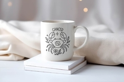 Cancer Zodiac Sign SVG | Cute Horoscope Cancer Keychain PNG Product Image 3