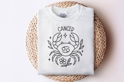 Cancer Zodiac Sign SVG | Cute Horoscope Cancer Keychain PNG Product Image 2