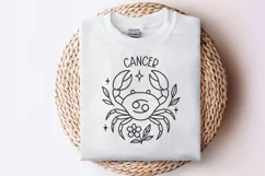 Cancer Zodiac Sign SVG | Cute Horoscope Cancer Keychain PNG Product Image 2