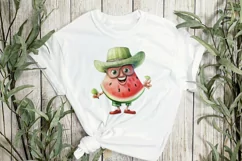 Cartoon Fruits Watermelon Watercolor Sublimation Product Image 2