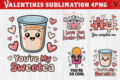 Cute Valentine's sublimation | Valentines day love clipart Product Image 1