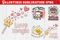 Cute Valentine's sublimation | Valentines day love clipart Product Image 1