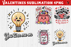 Cute Valentine's sublimation | Valentines day love clipart Product Image 1