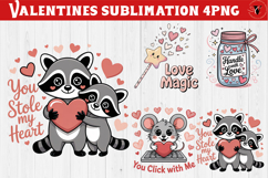 Cute Valentine's sublimation | Valentines day love clipart Product Image 1