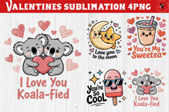 Cute Valentine's sublimation | Valentines day love clipart Product Image 1