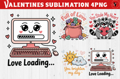Cute Valentine's sublimation | Valentines day love clipart Product Image 1