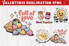 Cute Valentine's sublimation | Valentines day love clipart Product Image 1