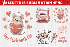 Cute Valentine's sublimation | Valentines day love clipart Product Image 1