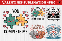 Cute Valentine's sublimation | Valentines day love clipart Product Image 1