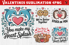 Cute Valentine's sublimation | Valentines day love clipart Product Image 1