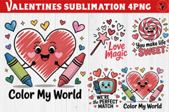 Cute Valentine's sublimation | Valentines day love clipart Product Image 1