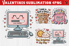 Cute Valentine's sublimation | Valentines day love clipart Product Image 1