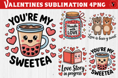 Cute Valentine's sublimation | Valentines day love clipart Product Image 1