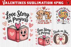 Cute Valentine's sublimation | Valentines day love clipart Product Image 1