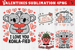 Cute Valentine's sublimation | Valentines day love clipart Product Image 1