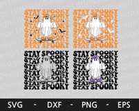 Stay Spooky svg, Halloween shirt, Retro svg, Ghost svg, Product Image 5