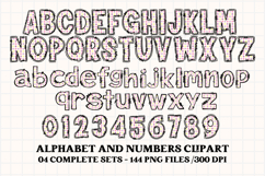 Baby Girl Alphabet, baby girl letters doodle, baby clipart Product Image 4
