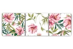 Watercolor digital paper peonies Product Image 4