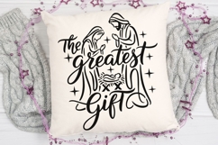 The Greatest Gift Svg, Christian Christmas Svg, Jesus Svg. Product Image 5