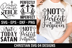 Christian SVG Design - Not Perfect Just Forgiven Product Image 1