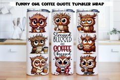 Funny coffee quote Tumbler Wrap designs|PNG, 20 oz. Product Image 5
