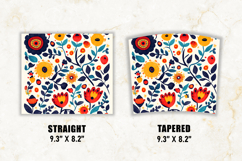 Folk Art Tumbler Wrap | 20 oz tumbler wrap Product Image 2