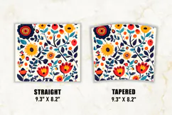 Folk Art Tumbler Wrap | 20 oz tumbler wrap Product Image 2