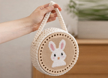 Cross stitch embroidery base round digital download 8 inch Product Image 4