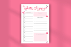 Coquette Cute Daily Planner Template - Aesthetic Pink Product Image 4