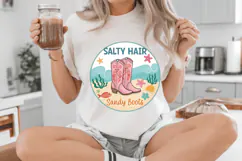 Salty hair sandy boots PNG, Beach PNG Sublimation Design Product Image 4