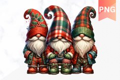 Christmas Gnome Sublimation - Clipart PNG Product Image 1