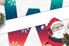 Christmas Alphabet with Santa Claus for Sublimation PNG Product Image 3