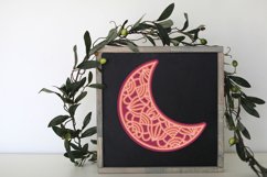 3D Zentangle Moons - 6 SVG items / 3 layers each Product Image 4
