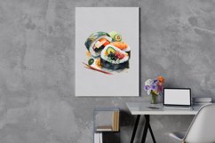 8 Sushi Watercolor Sublimation Bundle Png Product Image 4