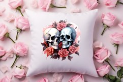 Valentines Day Skull Clipart, Christmas Clipart Product Image 4
