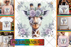 Sweet TSHIRT Designs PNG, Giraffe Product Image 1
