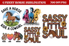 Funny Horse Sublimation PNG Product Image 1