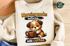 Coffee First Opinions Later Funny Dog Coffee Lover Shirt Product Image 4
