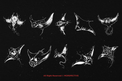 10 Bundle Dark Art Manta Stingray Pari Fish Ocean Dive Product Image 6