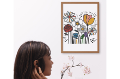 Colorful Wildflower Garden Embroidery Design Product Image 4