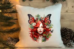Fairy Christmas Sublimation Clipart, Fairy Christmas PNG Product Image 4