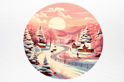 Vintage Pink Christmas Clipart Product Image 4
