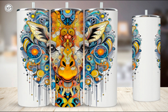 4 Giraffe Tumbler Sublimation, 20 oz Tumbler Wrap Product Image 4