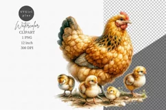 Chicken clipart, Farm animals clipart, Chicken sublimation Product Image 1