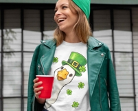 Retro St Patricks Day Goose PNG Funny Shirt Digital Download Product Image 3